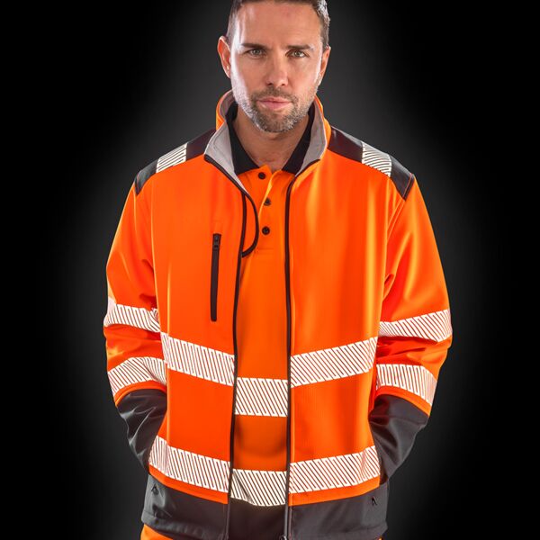 Result Safe-Guard Printable Ripstop Safety Soft Shell Jacket Thumbnail